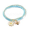 2Pcs Glass Seed Beaded Stretch Bracelets Set BJEW-JB08088-02-1