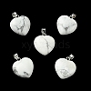 Natural Howlite Pendants G-F820-10A-35-1