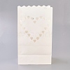 Hollow Candle Paper Bag CARB-WH0007-01-1