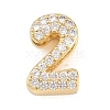 Brass Micro Pave Cubic Zirconia Pendants KK-B167-22G-2-1