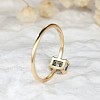 Brass and Moss Agate Finger Rings for Women FS-WGD1EDF-03-4