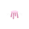 Plastic Round Stool Miniature Ornaments PW-WG2912C-03-1