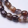Natural Striped Agate/Banded Agate Beads Strands G-I198C-B-11-3