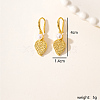 Luxury Vintage Exaggerated Metal Leaf Earrings for Party Gift Banquet Wear JZ7614-2-1