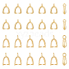 SUPERFINDINGS 40Pcs 2 Style Rack Plating Eco-friendly Brass Ice Pick Pinch Bails KK-FH0005-33-1