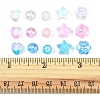 450Pcs 15 Style Transparent Acrylic Beads TACR-FS0001-30-5