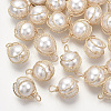 ABS Plastic Imitation Pearl Pendants KK-N235-020B-1