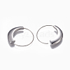 Tarnish Resistant 304 Stainless Steel Hoop Earrings EJEW-O089-26P-2