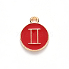 Alloy Enamel Pendants ENAM-S124-01B-07I-2