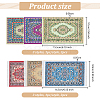 Olycraft 6Pcs 6 Styles Mini Cloth Turkey-Persia Carpet DIY-OC0012-26-2