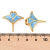 304 Stainless Steel Enamel Pendants STAS-P438-10G-3