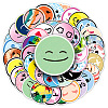 50Pcs Smiling Face Pvc Graffiti stickers for DIY Decorating Luggage PW-WG61750-01-5