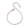 Brass Rolo Chain Bracelets for Women BJEW-G735-05RG-4