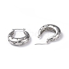 Rack Plating Brass Hollow Star Hoop Earrings for Women EJEW-G342-12P-3