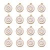 Golden Plated Alloy Charms X-ENAM-S118-01G-2