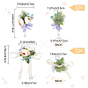 CRASPIRE 1Pc Rose Flower Cloth Lapel Pin AJEW-CP0001-80A-2