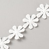 Polyester Lace Ribbon OCOR-WH0111-138A-1