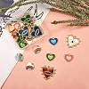 24Pcs 12 Style Alloy Enamel Pendants ENAM-SZ0002-31-4