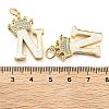 Brass Micro Pave Clear Cubic Zirconia Pendants KK-G498-01N-02-3