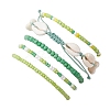 5Pcs 4 Styles Glass Seed Beaded Bracelet Set & 1 Pcs Shell Beads Bracelets BJEW-TA00587-02-5