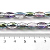 Electroplate Transparent Glass Beads Strands EGLA-M032-02A-HR03-3