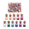 Glass Wishing Bottle Pendant Decorations GLAA-TA0001-08-15