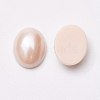 Acrylic Imitation Pearl Cabochons MACR-E007-8x10mm-FP50-2