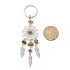 Natural & Synthetic Gemstone Keychain KEYC-JKC00346-6