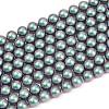 Frosted Glass Pearl Beads Strands GLAA-A044-08A-15-1