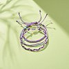 3Pcs 3 Style Waxed Polyester Braided Bracelets Sets BJEW-JB08115-03-2