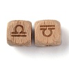 Natural Wood Constellation Beads WOOD-M002-07-3