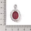 Rack Plating Brass Micro Pave Cubic Zirconia Pendants ZIRC-I066-02P-01-3