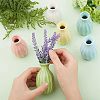  6Pcs 6 Colors Mini Ceramic Floral Vases for Home Decor BOTT-NB0001-04-4