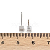 Brass Stud Earrings for Women EJEW-G441-05A-P-5