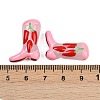 Boot Baking Paint Glass Enamel  Beads LAMP-C020-02A-4