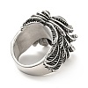 316 Stainless Steel Ring RJEW-C030-06B-AS-3