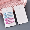 Paper Hair Clip Display Cards PW-WGA76A2-10-1