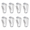 DICOSMETIC 8Pcs Rhodium Plated 925 Sterling Silver Snap on Pendant Bails STER-DC0001-45-1