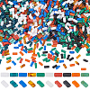 1000pcs 10 Colors Opaque Acrylic Slide Charms OACR-SC0001-37A-1