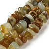 Natural Xiuyan Jade Beads Strands G-B078-G04-01-1