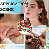 40Pcs Handmade Lampwork Pendants LAMP-ME0001-22-4