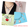 40Pcs 8 Styles Tibetan Style Alloy Pendants TIBE-FP0001-17-7