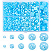 70G  5 Styles ABS Plastic Imitation Pearl Cabochons OACR-SC0001-45F-1