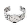 Constellation Alloy Open Cuff Bangles for Women Men LS-BJEW-C064-01AS-04-2