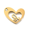 201 Stainless Steel Pendants STAS-A116-01G-05-1