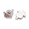 Halloween Theme Rack Plating Luminous Alloy Enamel Pendants ENAM-N056-232P-4