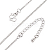 1.2MM Brass Twisted Chain Necklaces NJEW-D302-64P-2