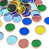 Olycraft 36Pcs 6 Colors Colored Glass Mosaic Tiles DIY-OC0009-46-1