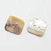 2-Hole Square Mother of Pearl Buttons SHEL-N033-08-2