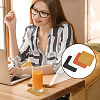 8Pcs 4 Colors PU Leather Cup Mats AJEW-GA0007-74-6